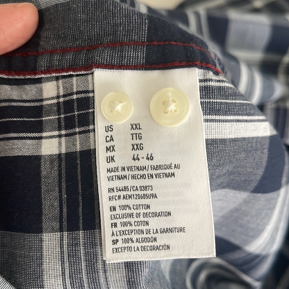 American Eagle Button Down, Plaid, Classic Fit, S… - image 8